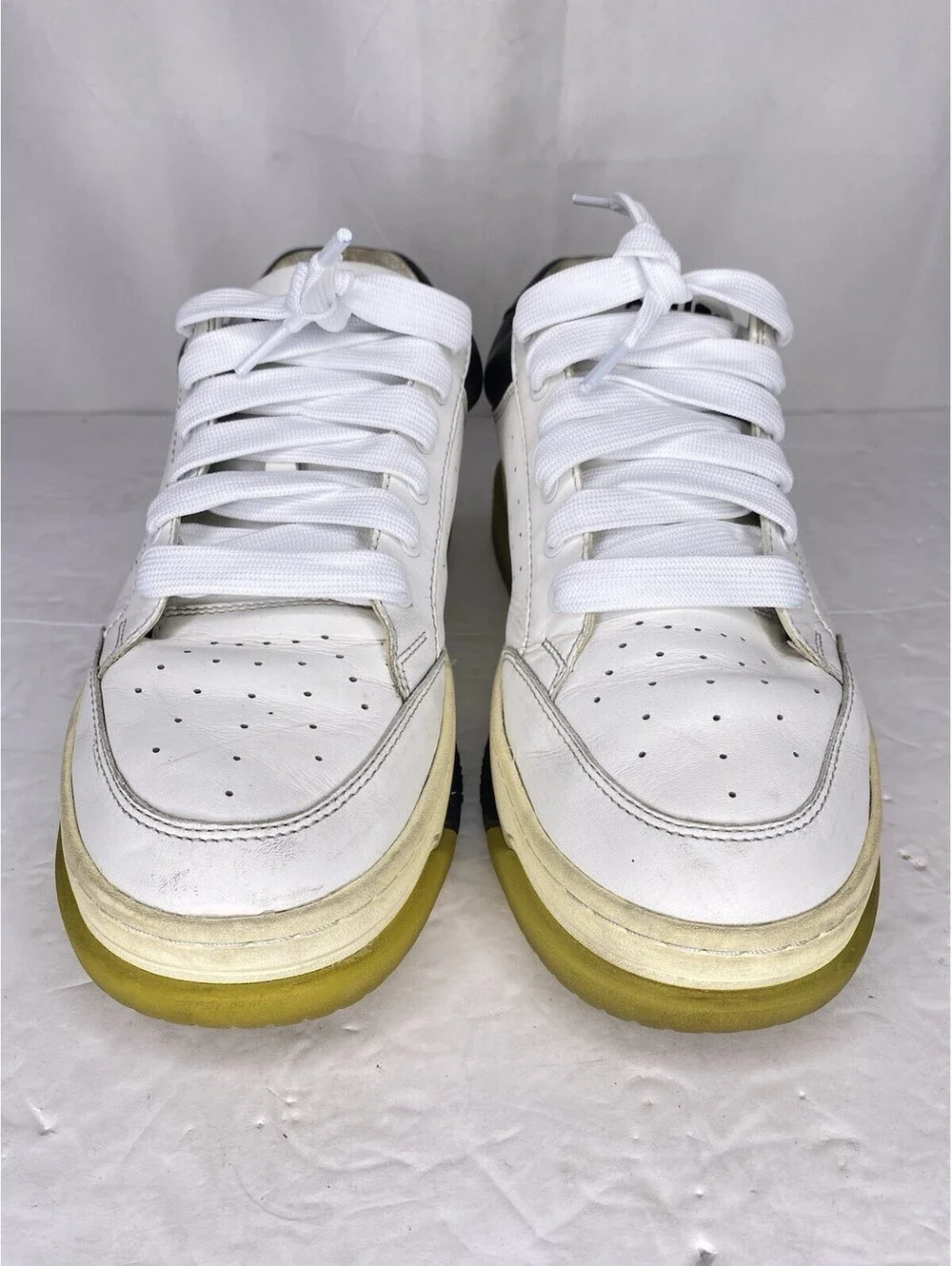 Amiri Stadium Low Sneakers White/Black Size 43 Replacement Laces